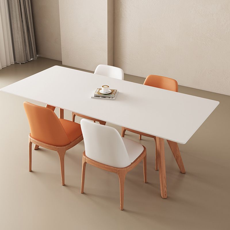 Modern Dining Set with Leather Chairs 1/4/5 Pieces Dinette Set