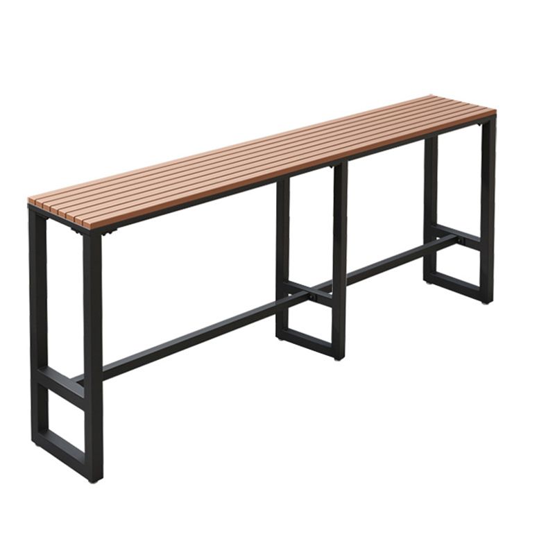 Rectangle Bar Dining Table Industrial Wood Counter Height Dining Table