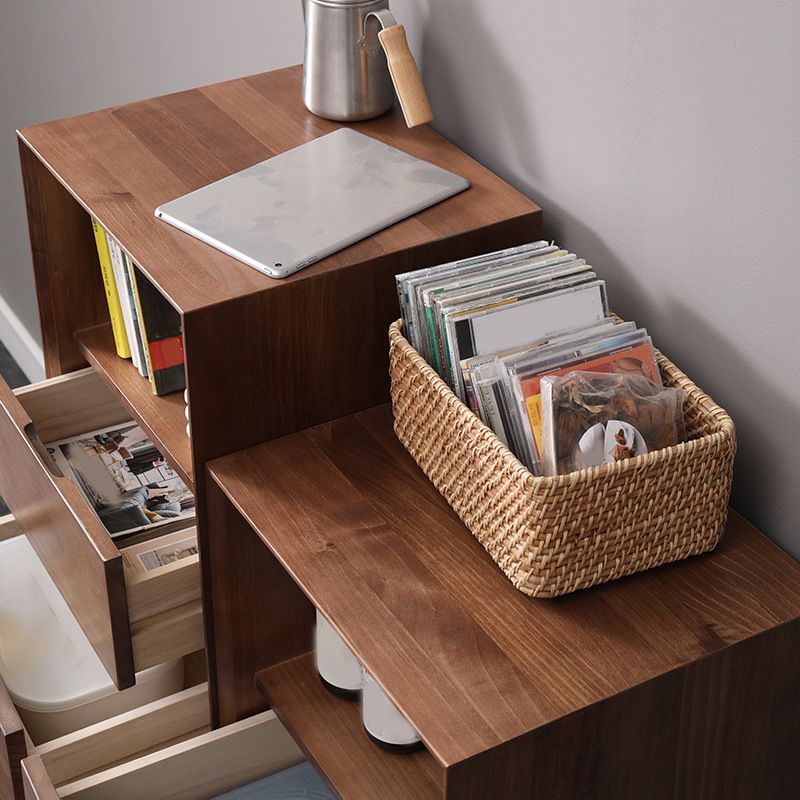 Modern Accent Cabinet with Drawers 13.77" Wide Side Cabinet 1 Door
