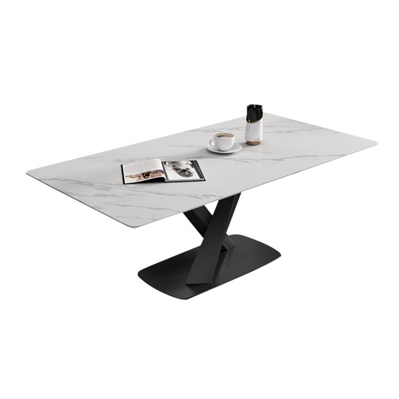 Rectangle Dining Table Set 1/2/4/5/6/7 Pieces Metal Dinette Set for Home