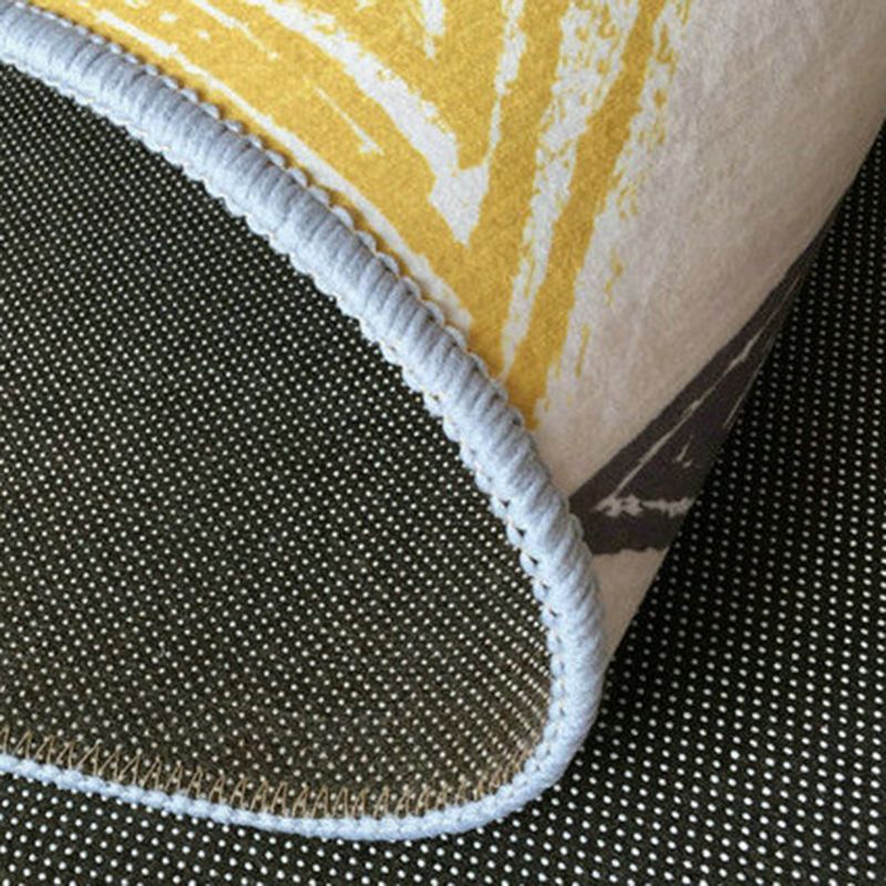 Fancy Nordic Area Rug Washable Indoor Rug Polyester Non-Slip Area Carpet for Living Room