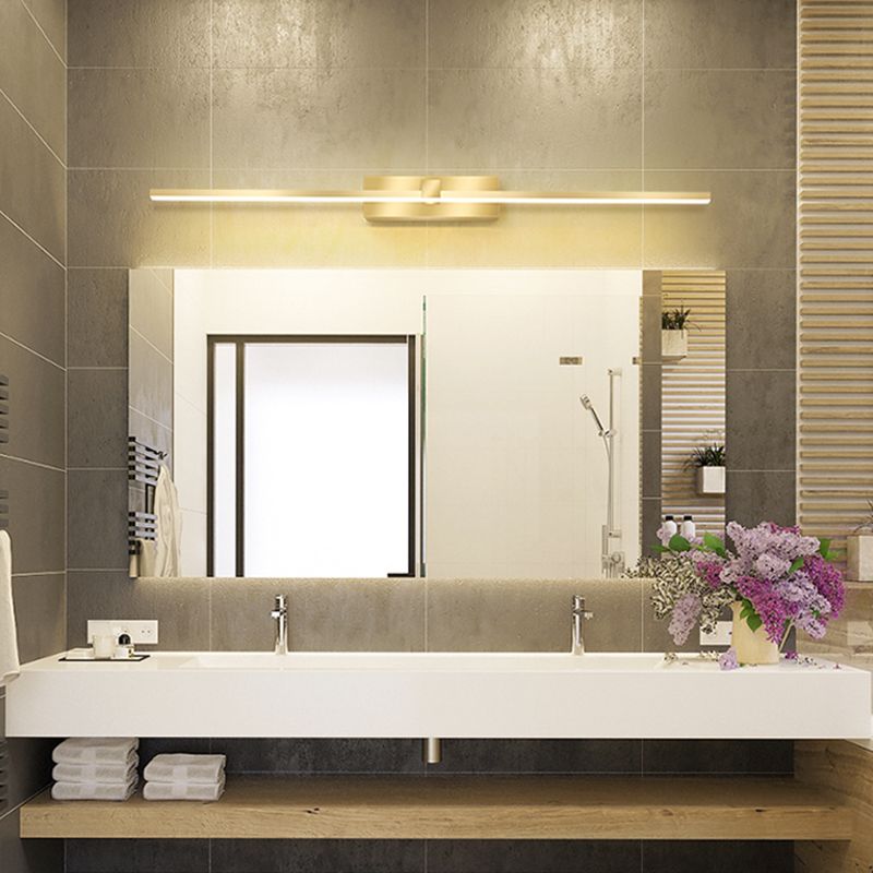 Modern Light Luce Luxury Style Linear Light Montate Vanity Lights Wall Sconce Lighting in Gold Finish