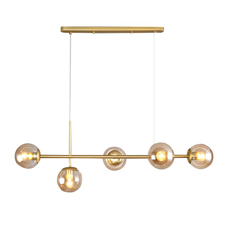 Modern Minimalist Island Light Glass Hanging Light for Dining Room