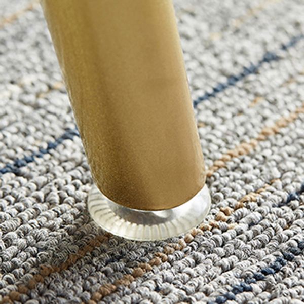 Metal and Slate Rectangular Table Glam Style Home Dining Table