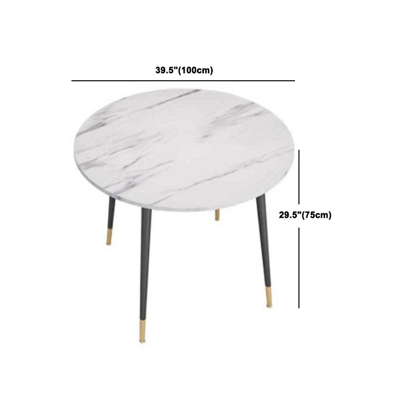 Contemporary Round Table Set 1/2/5 Pieces Dining Set for Kitchen