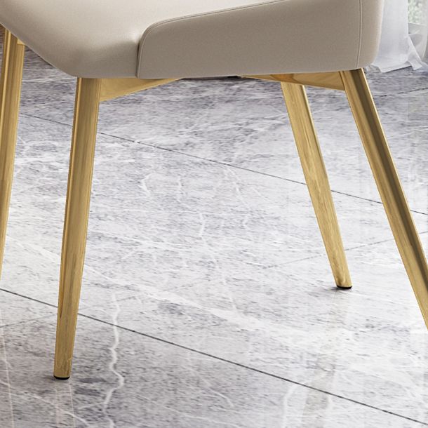 Modern Rectangle Shape Kitchen Dining Set Extendable Sintered Stone Top Dining Set with Trestle Base