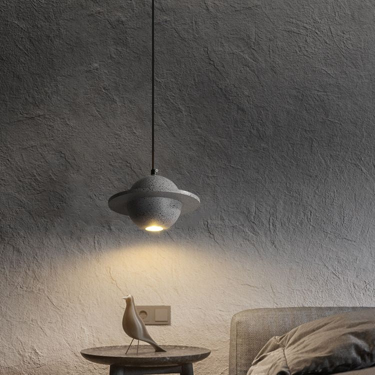 Modern Simplicity Round Ceiling Chandelier Cement Hanging Light for Living Room