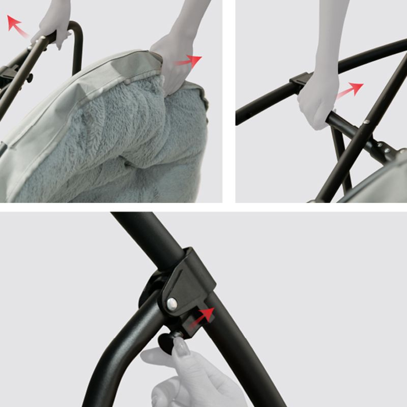 Contemporary Indoor Rocking Chair Nursery Rocking Chair for Living Room with Ottoman