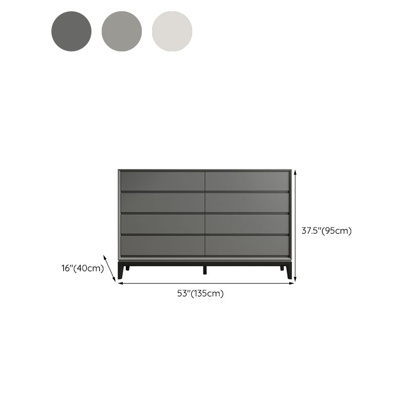 Contemporary Accent Chest with Drawers and Straight Legs Rectangle Chest