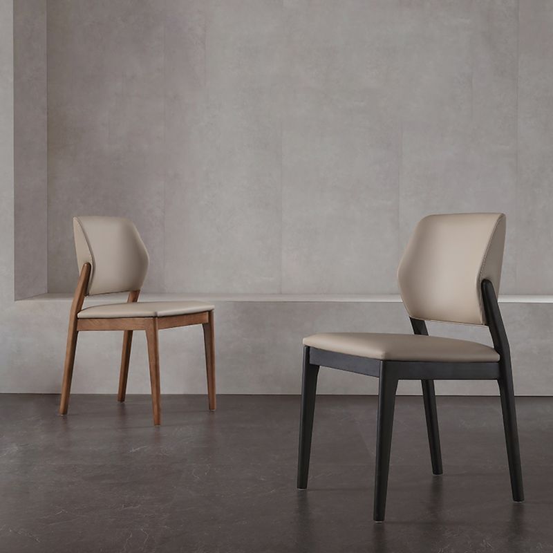 Contemporary Open Back Dining Chairs Indoor Upholstered Side Chair