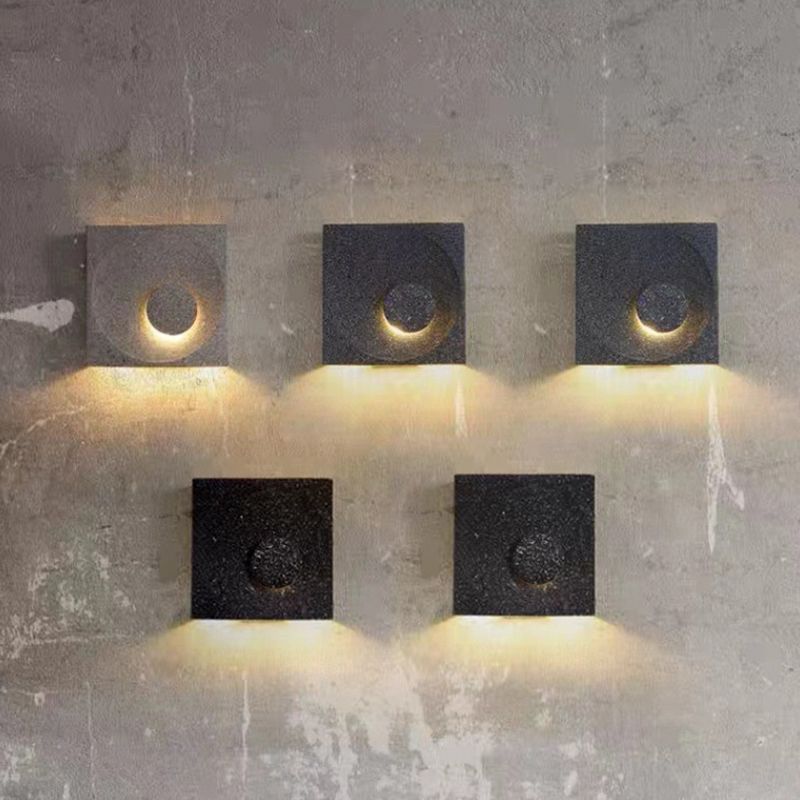 Single Black/White/Grey Wall Mounted Sconce LED Shaded Wall Light for Living Room