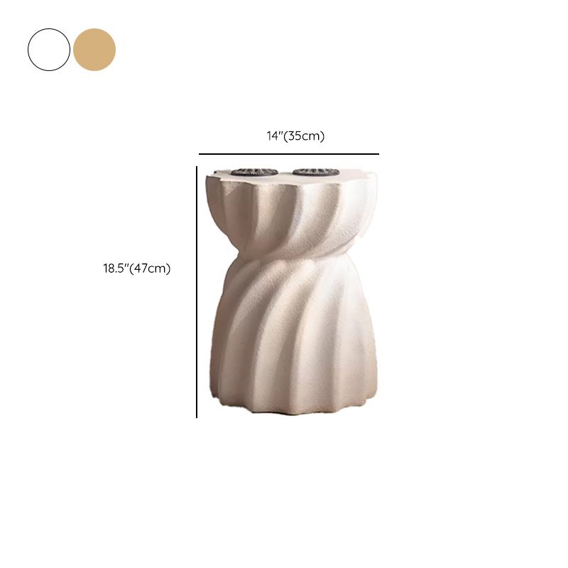 French Country Corner Table Pedestal Round Accent Side Table