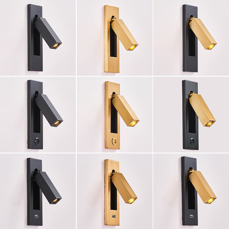Modern Simplicity LED Wall Lamp Metal Reading Wall Light for Bedroom