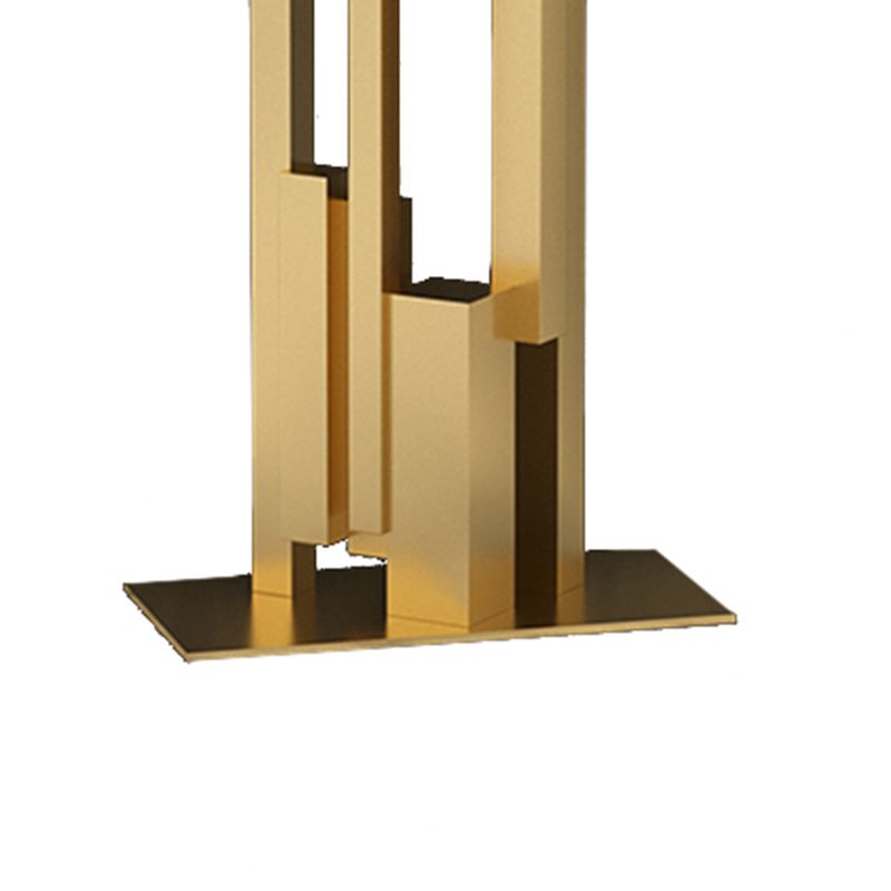 Glam Rectangular Stone Console Table -  11.81" W x  31.50" H Console Table