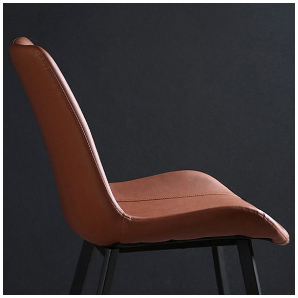 Silla industrial de metal para comedor, cocina, silla lateral con respaldo sólido