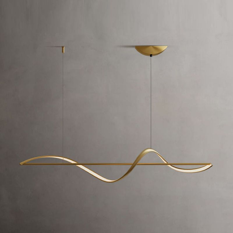 Unique Shape Modern Pendant Lighting Fixtures Metal 1 Light Island Light Fixture