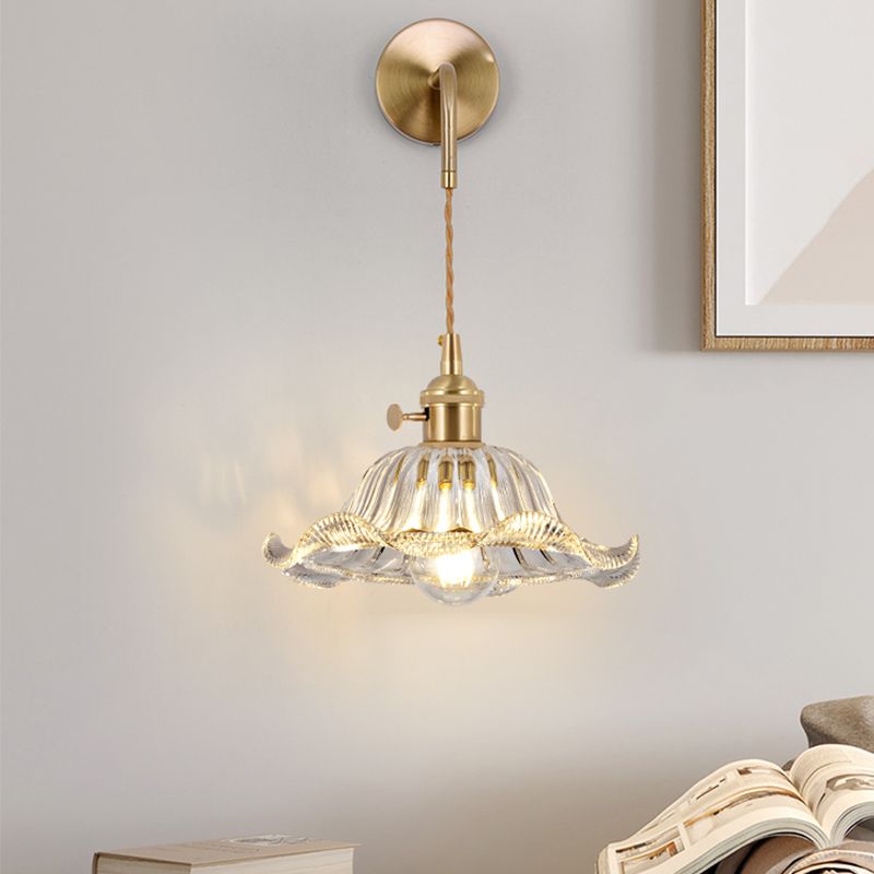 Geometric Wall Lighting Fixtures Modern Style Glass 1 Light Wall Lighting