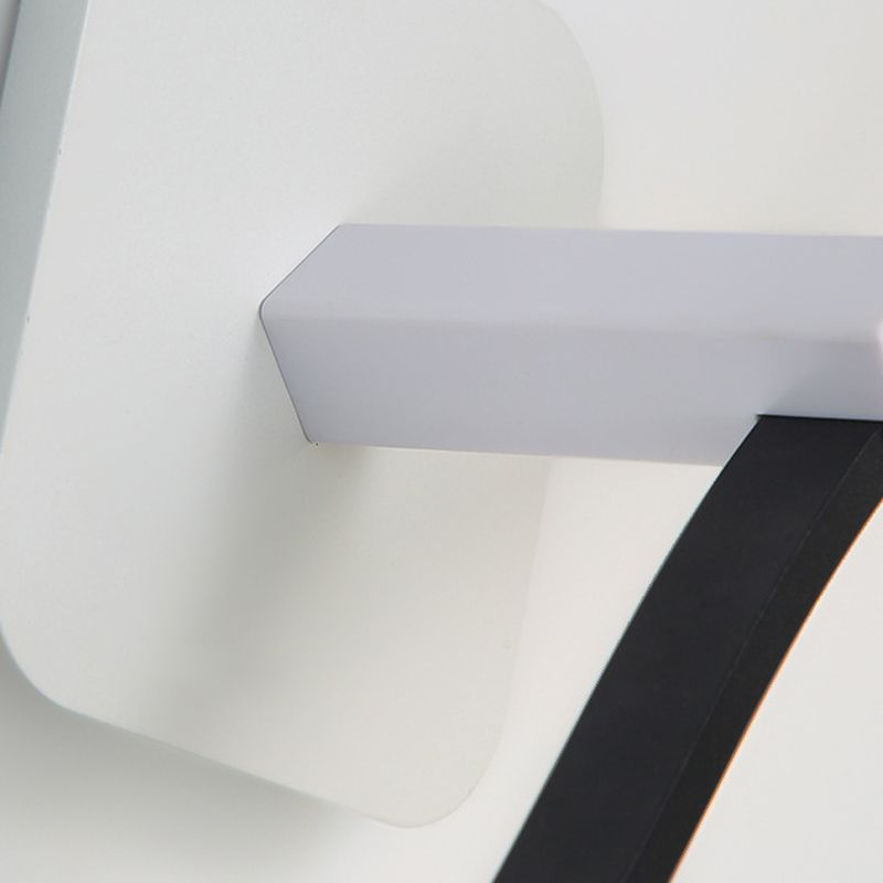 Wave Bathroom Wall Mounted Lamp Metal LED Simple Wall Mounted Lighting