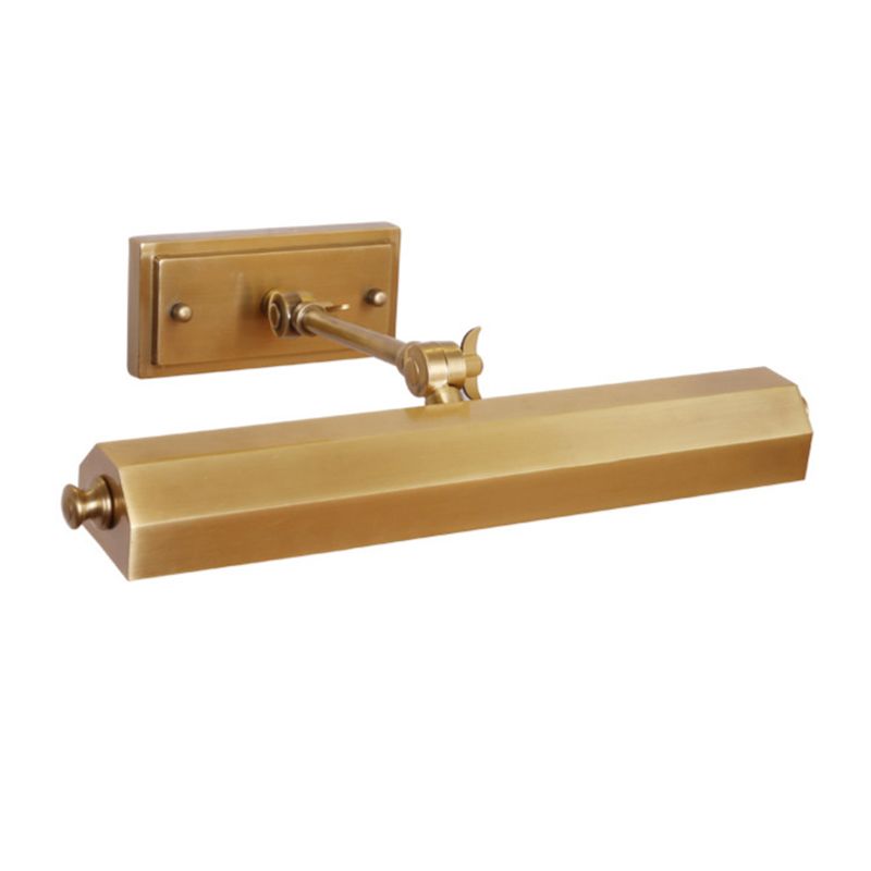 Geometric Shape Metal Vanity Light Modern Style 2 Lights Vanity Light Fixture in Brass