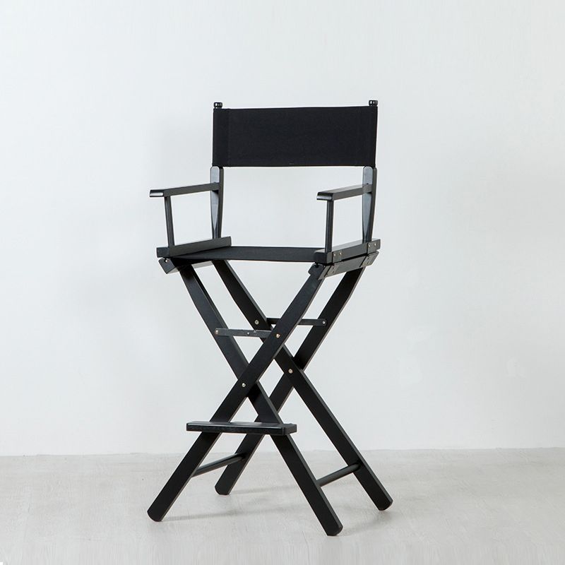 Industrial Wood 30-inch Barstools Cloth Seats Folding Counter Stool with 4 Legs