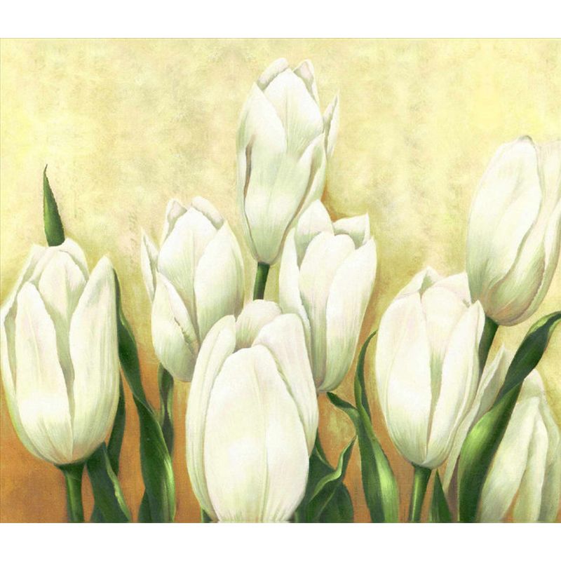 Beautiful Tulip Wall Mural Decal for Living Room Flower Print Wall Art, Custom Printed