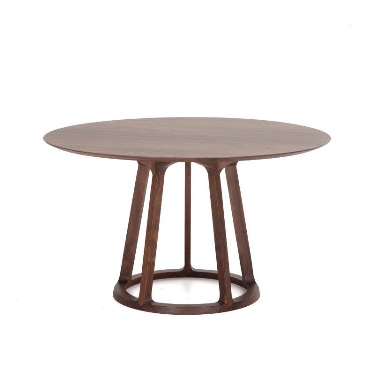 Living Room Minimalism Wood Dining Table Round Pine Dining Table