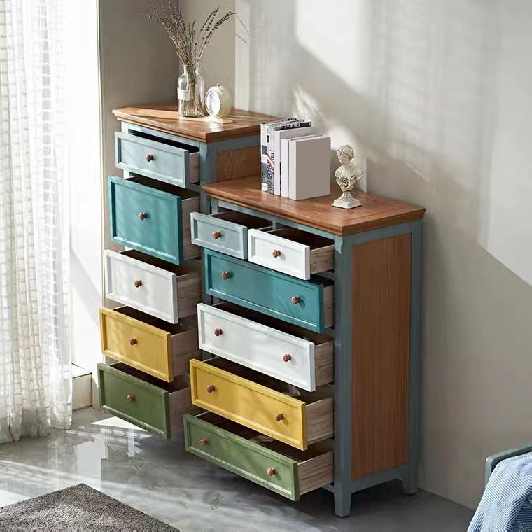 Wooden Storage Chest Dresser Modern Storage Chest with Drawers