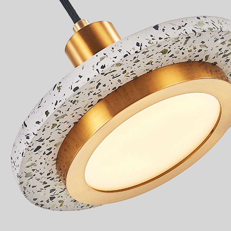 Terrazzo Hanging Light Nordic Pendent Lighting Fixture for Sitting Room