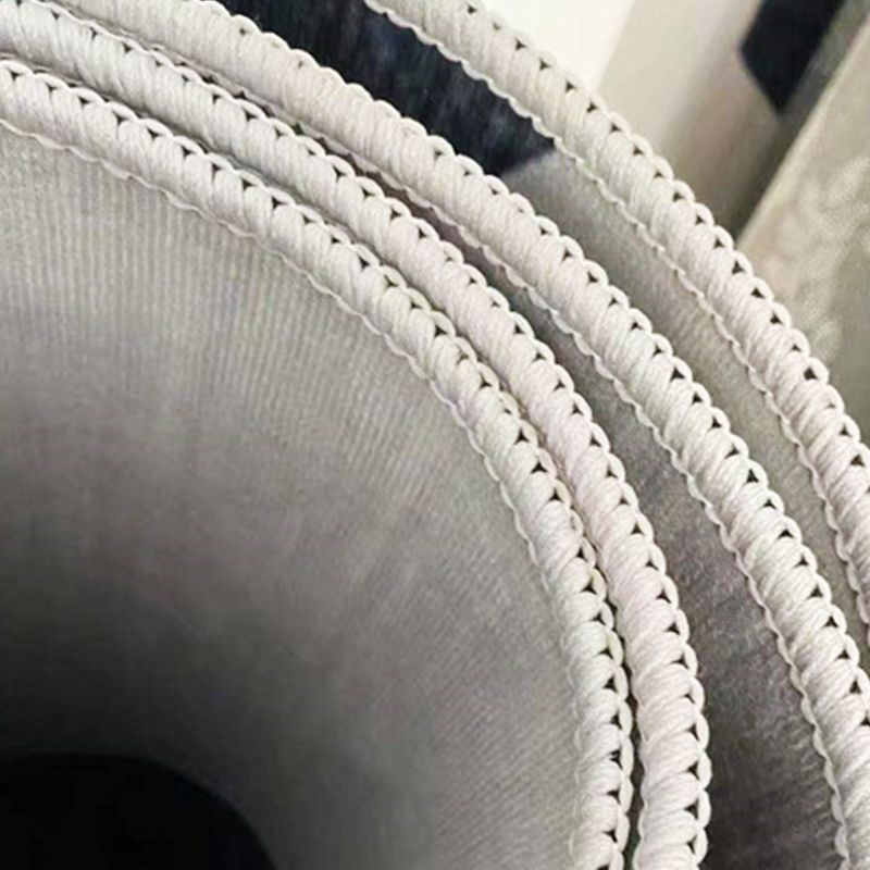 Zwarte woonkamer Tapijtwijk Floral Pattern Polyester Area Tapijt Stain Resistant Tap