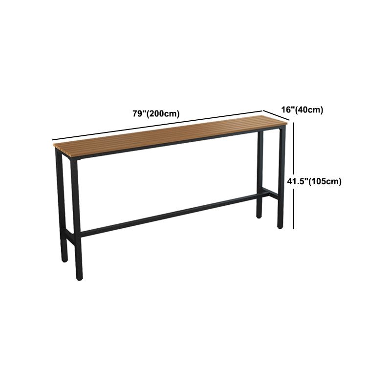 Modern Outdoor Pub Dining Set 1/2/5 Pieces Rectangle Metal Counter Height Pub Set
