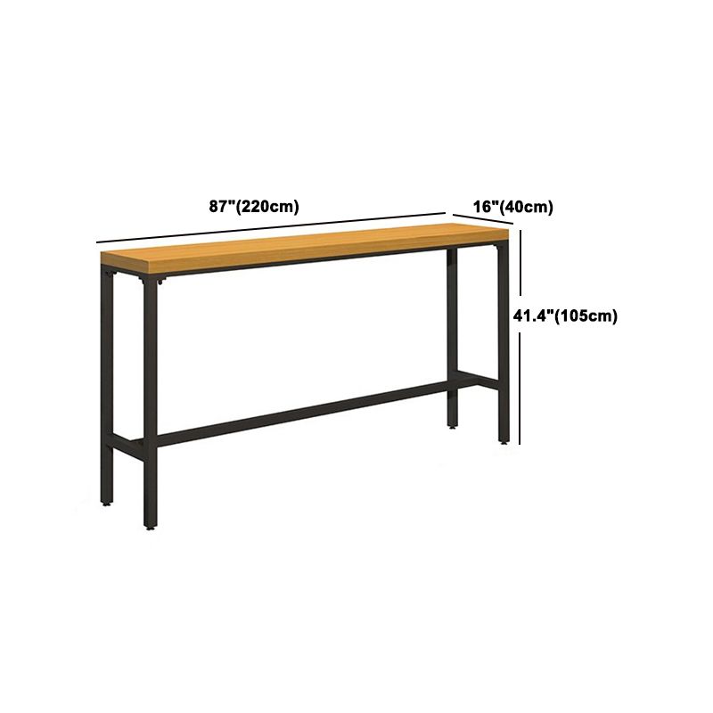 Industrial 1/6/11 Pieces Bar Table Set Rectangle Pine Wood Counter Table for Dining Room