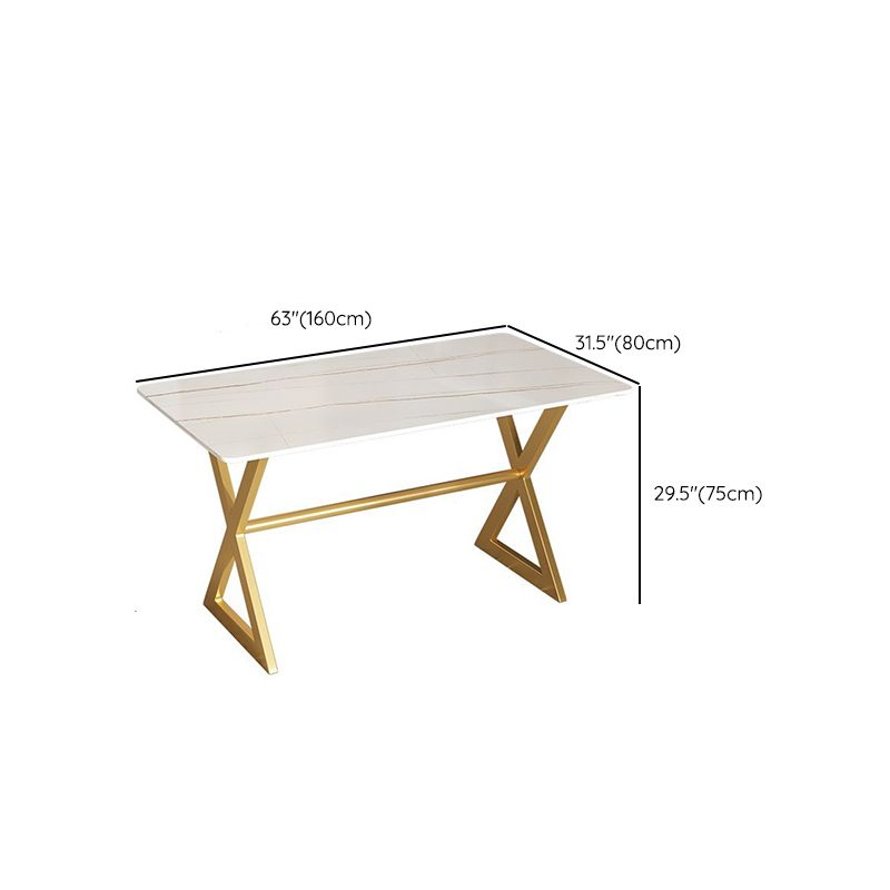 Dining Room Stone Dining Table Luxury Rectangle Dinner Table