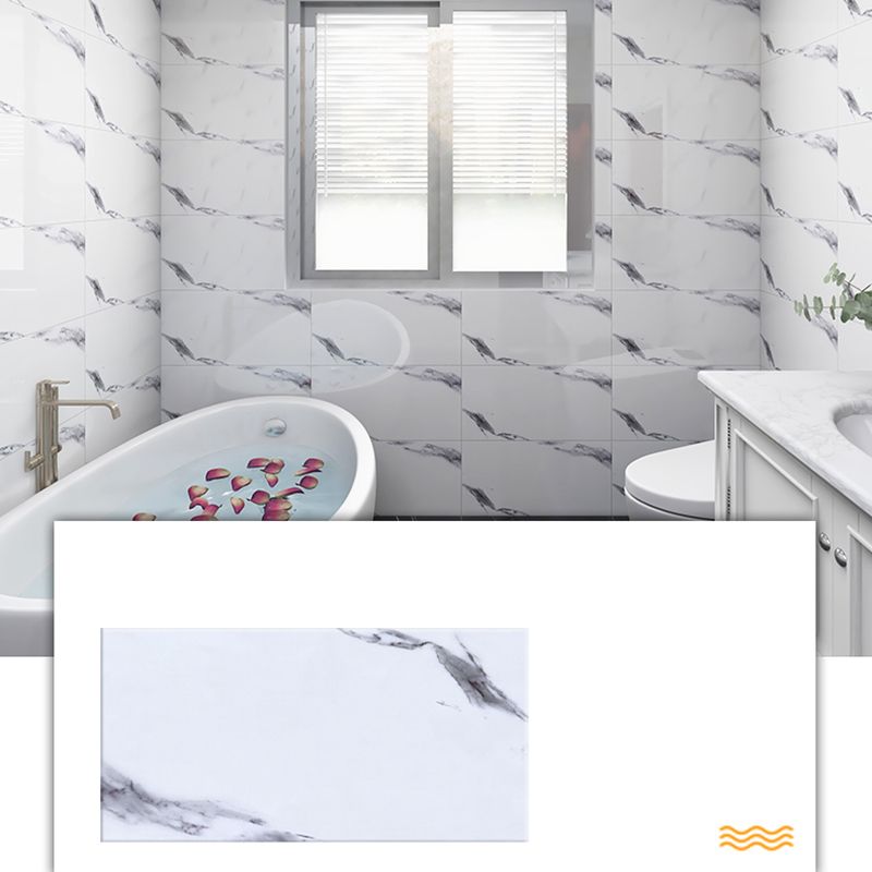 PVC Rectangular 3 Pack 12" X 23" Peel & Stick Mosaic Tile Kitchen and Bathroom Backsplash