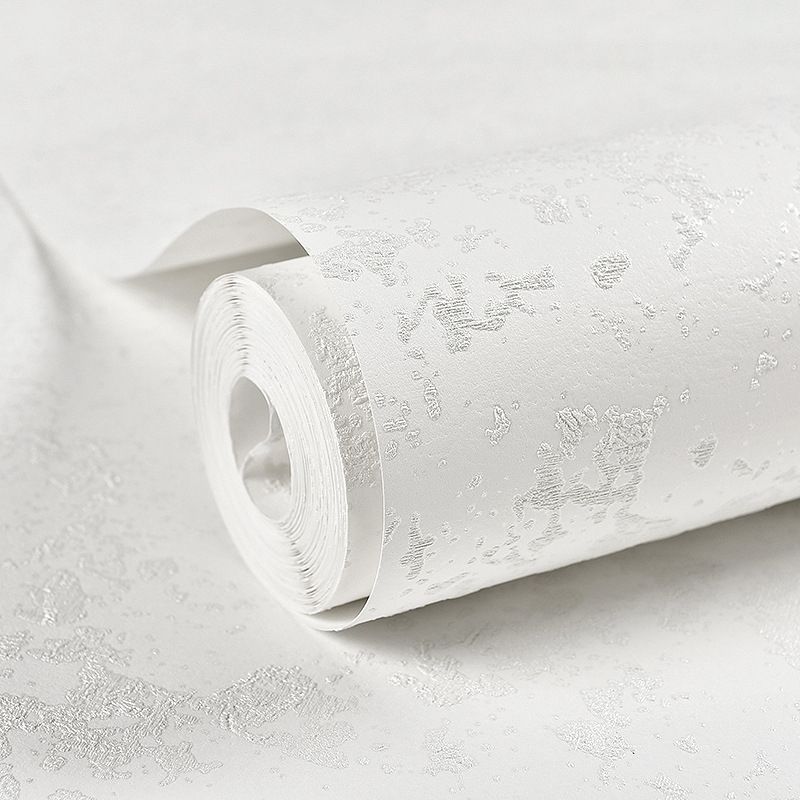 Soft Solid Color Wallpaper Roll Stain Resistant Modern Living Room Wall Covering