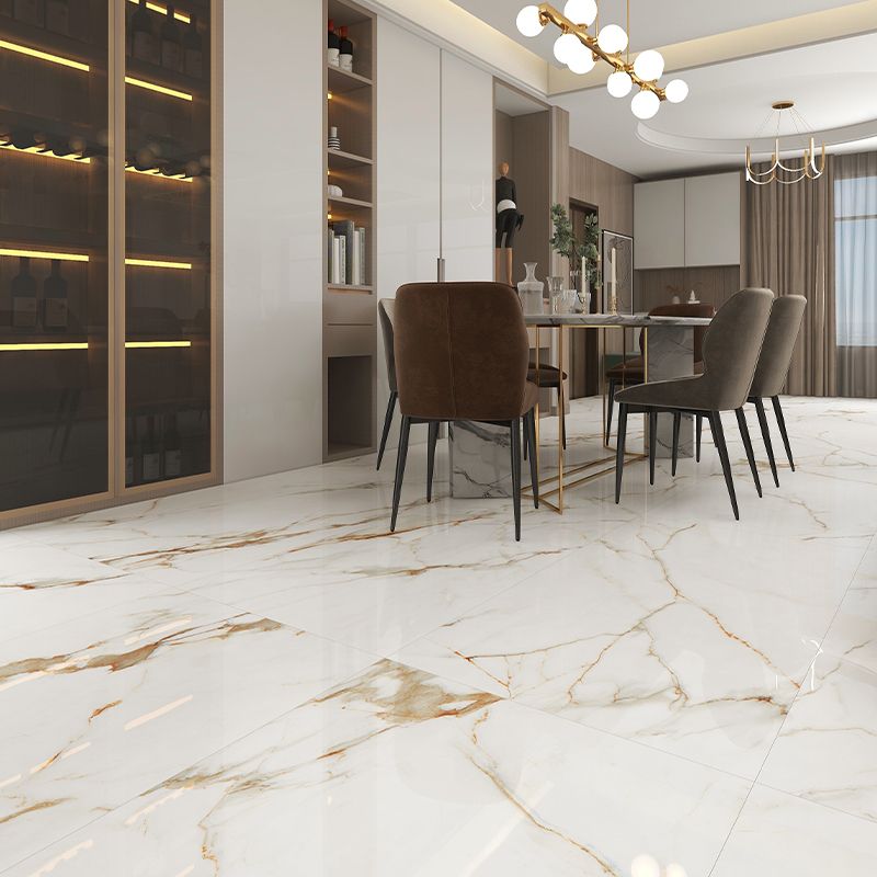 Modern Floor and Wall Tile Rectangular Gold Singular Tile for Living Room