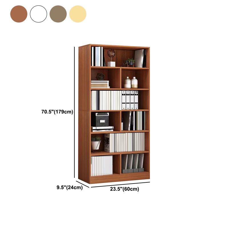 Closed Wooden Bookcase Modern Home Bedroom Living Room Standard Bookshelf