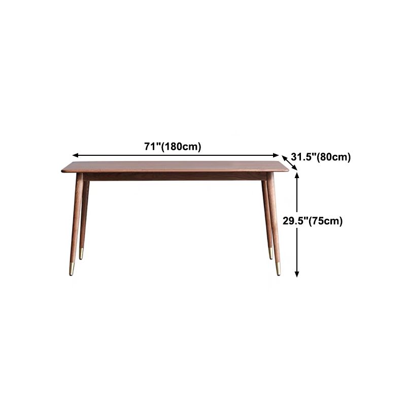Rectangle Shape Kitchen Table Luxury Dining Room Desk with 4 Legs