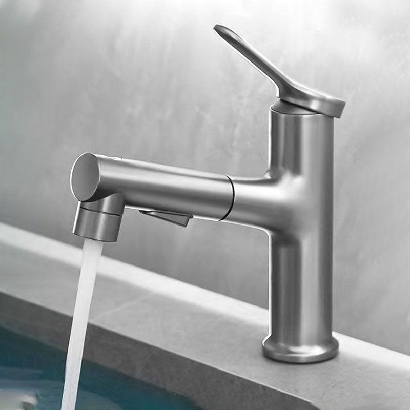 Modern Copper Sink Faucet Scratch Resistant Wide Spread Bathroom Faucet