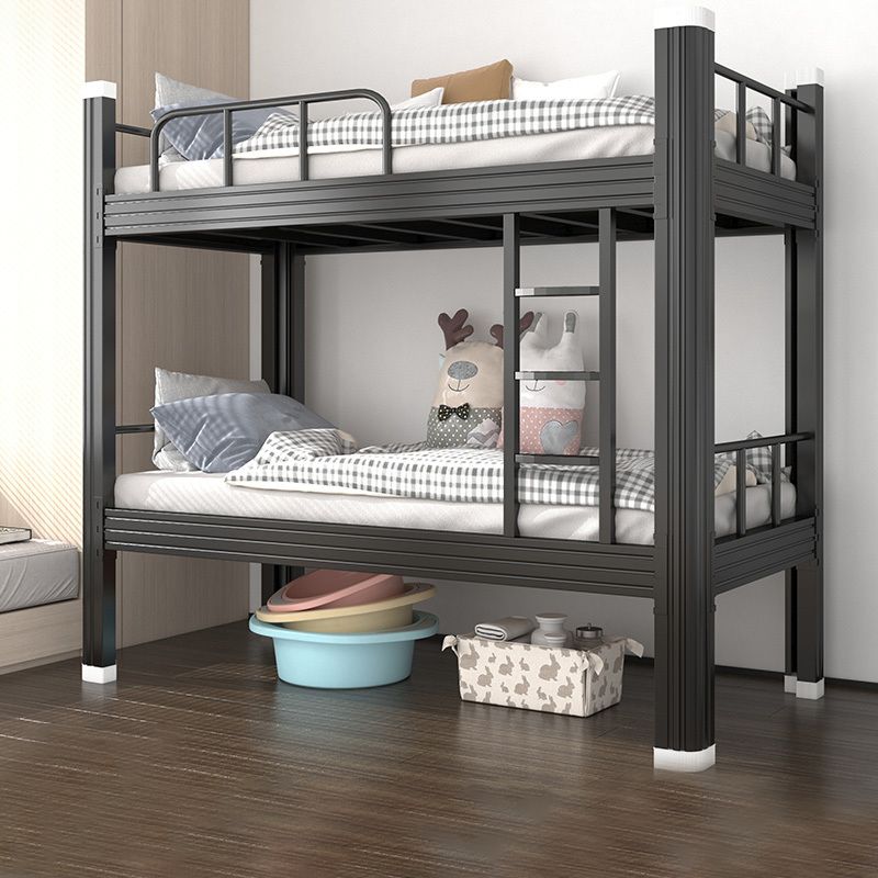 Contemporary Iron Bunk Bed with Metal Legs and Open-Frame 70.87" High