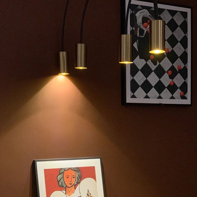 Luz de colgante de estilo moderno Cilíndrica Candelier Light para comedor