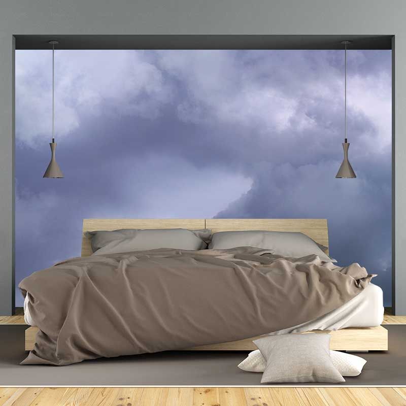 Sky and Clounds Mural Wall Paper Home Decorations for Kitchen Living Room