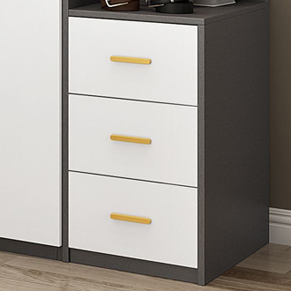 White Colour Wooden Wardrobe Soft Close Door Wardrobe Closet for Home