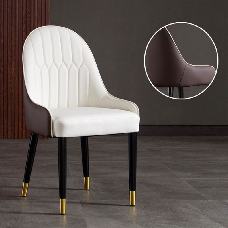 Industrial Upholstered Armless Dining Chairs Dining Room Side Chair