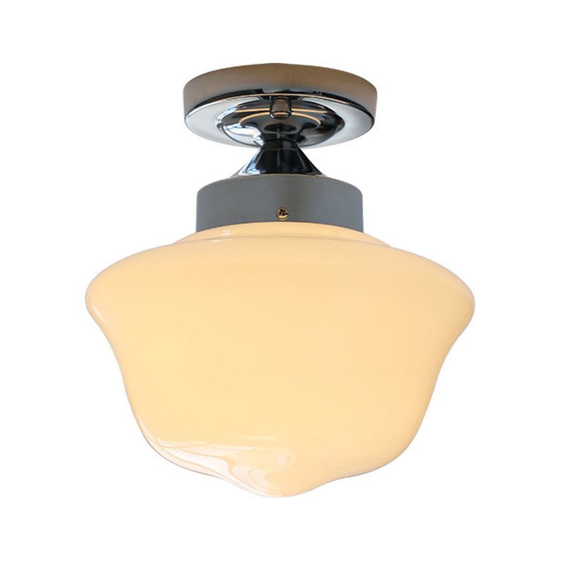 Metallic Flush Mount Lighting Modernism Glass Ceiling Light for Home