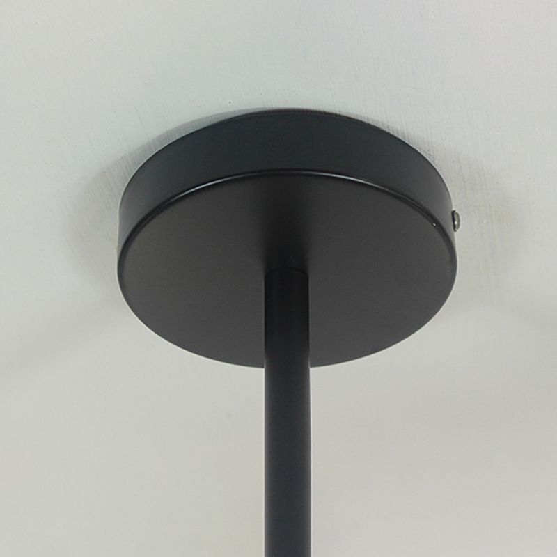 Candelera de metal creativo de estilo nórdico 23.6 pulgadas de ancho de ancho en forma de ráfaga de iluminación de bombilla abierta para sala de estar de dormitorio