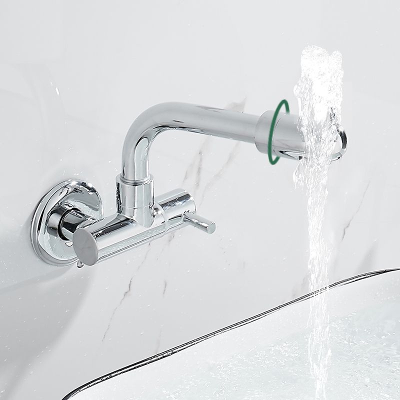 Modern Wall Mounted Water Filler One Handle High Arch Kitchen Faucet