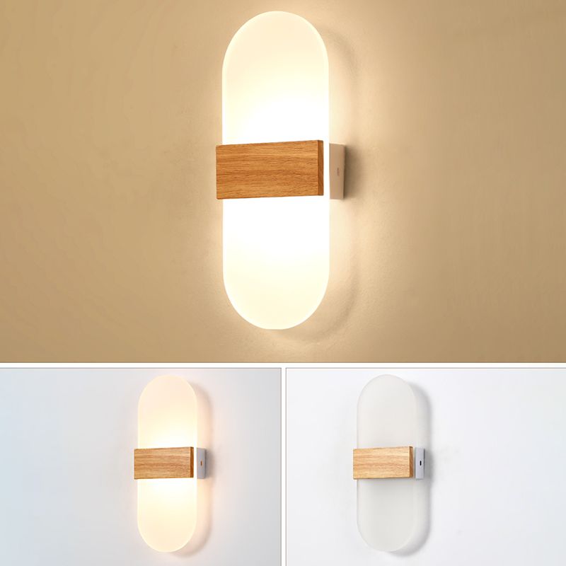 Madera de 1 luces LED LIGHT MODERNA NORDIC SDIPCURA PARA EL DORMITORIO
