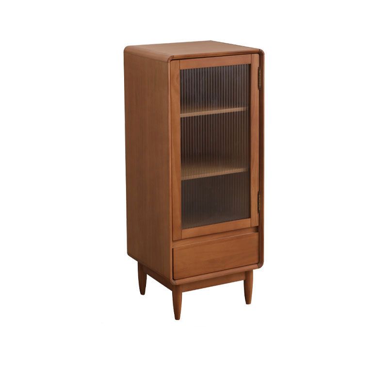 15.75" W Glass 1 - Door and 1 - Drawer Accent Chest, Dover Wood Chest