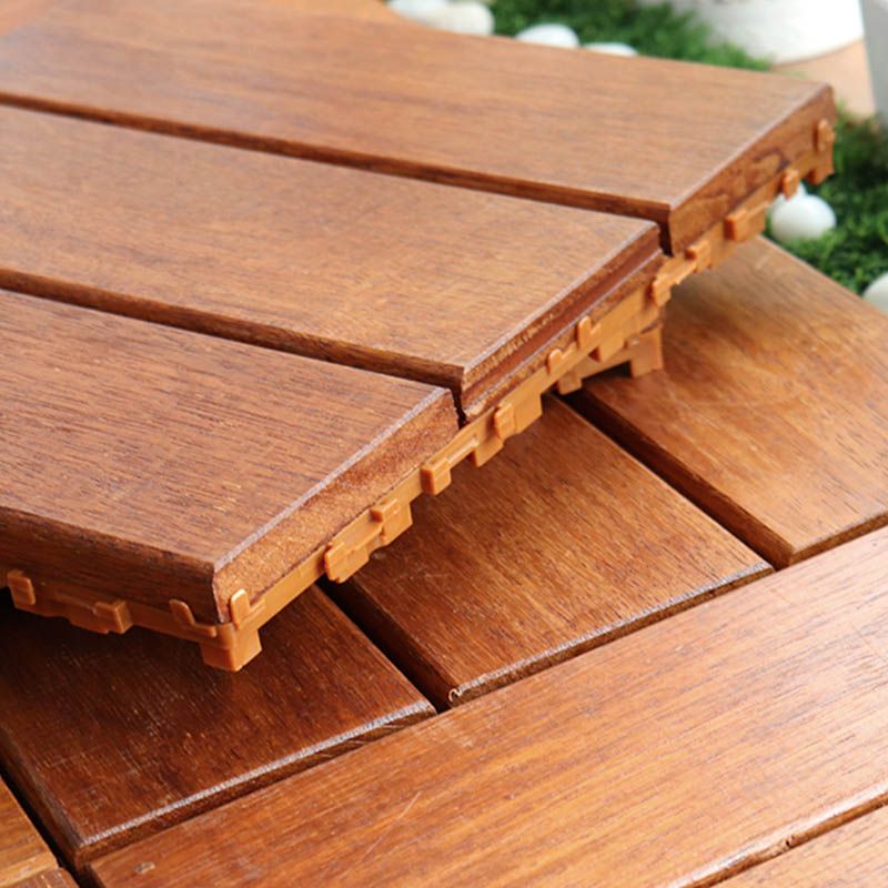 Classic Wood Deck Tiles Interlocking Composite Patio Flooring Tiles