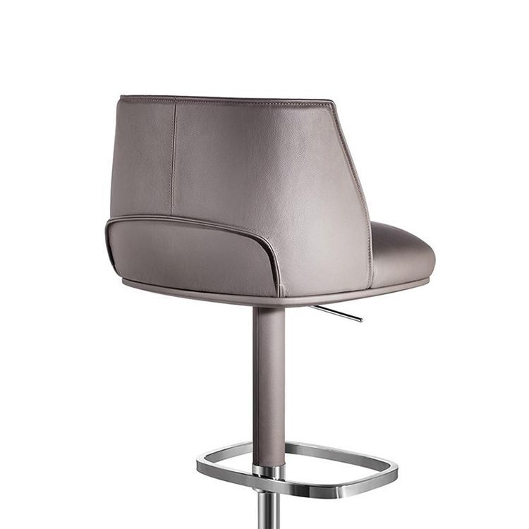 Indoor Upholstered Bar Stool Solid Wood Bar Stool with Footrest